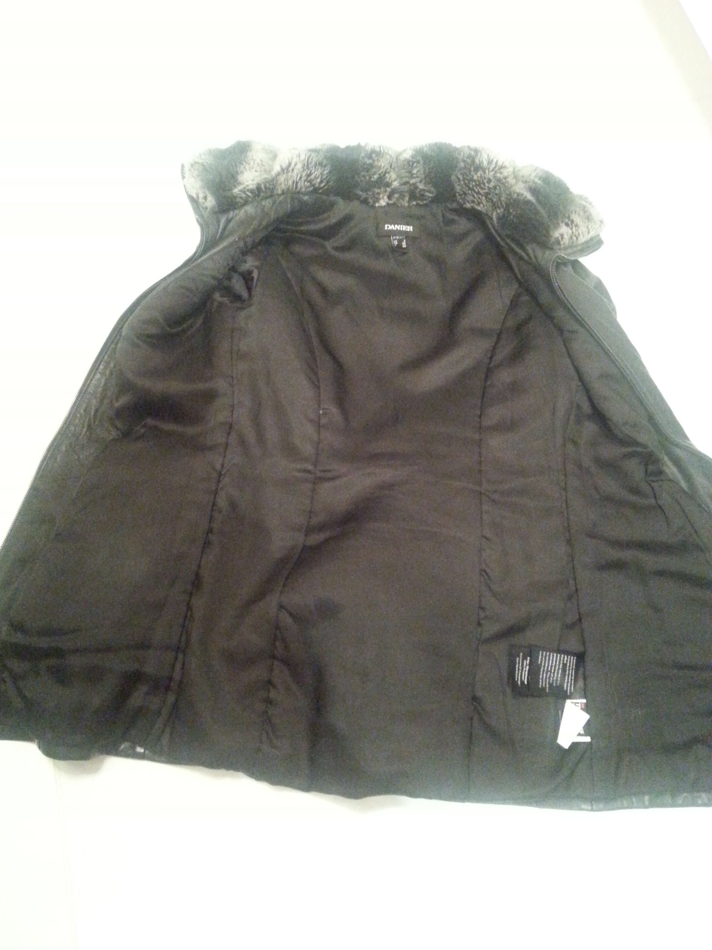 DANIER BLACK LEATHER WINTER COAT - photo 3