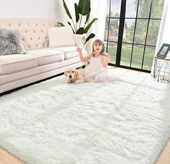 6x9 ft furry rug