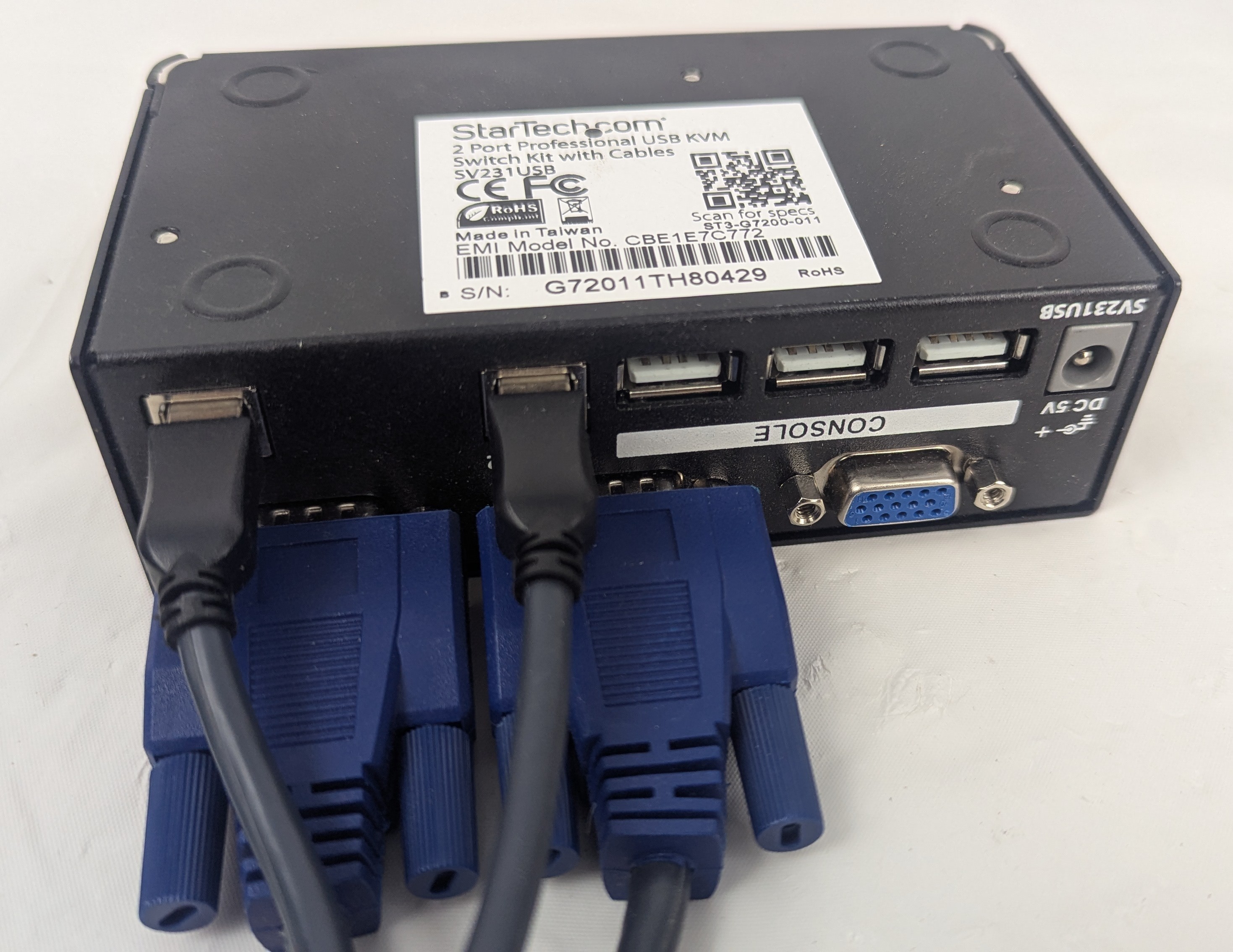 StarTech 2-Port Professional USB KVM Switch SV231USB - photo 2