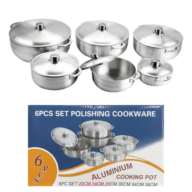 6‑Piece Polishing Aluminum Cookware Set - photo 3
