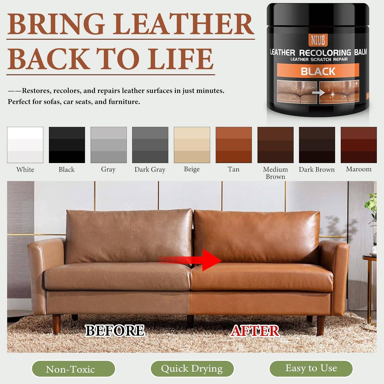 Leather Recoloring Balm Leather Color Restorer - photo 3
