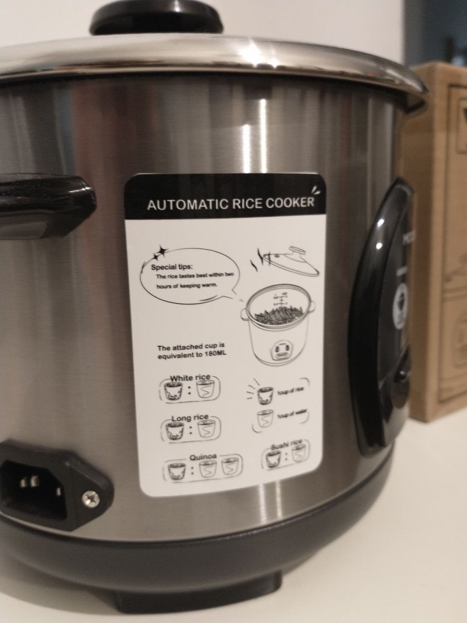 Compact Rice Cooker - Steel Bowl - Barely Used - photo 5