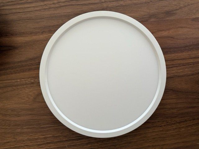 Round White LED Flush Mount Ceiling Light, 4000K