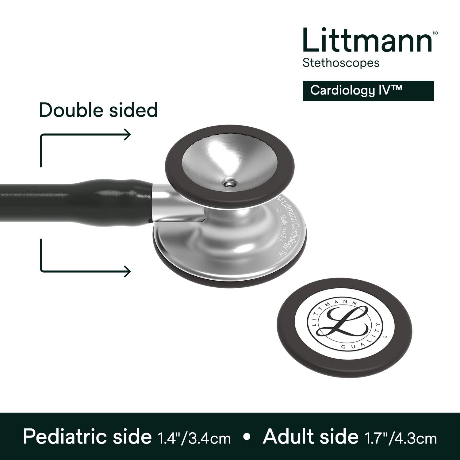 3M Littmann Stethoscope, Cardiology IV, Black Tube, #6152 - photo 3
