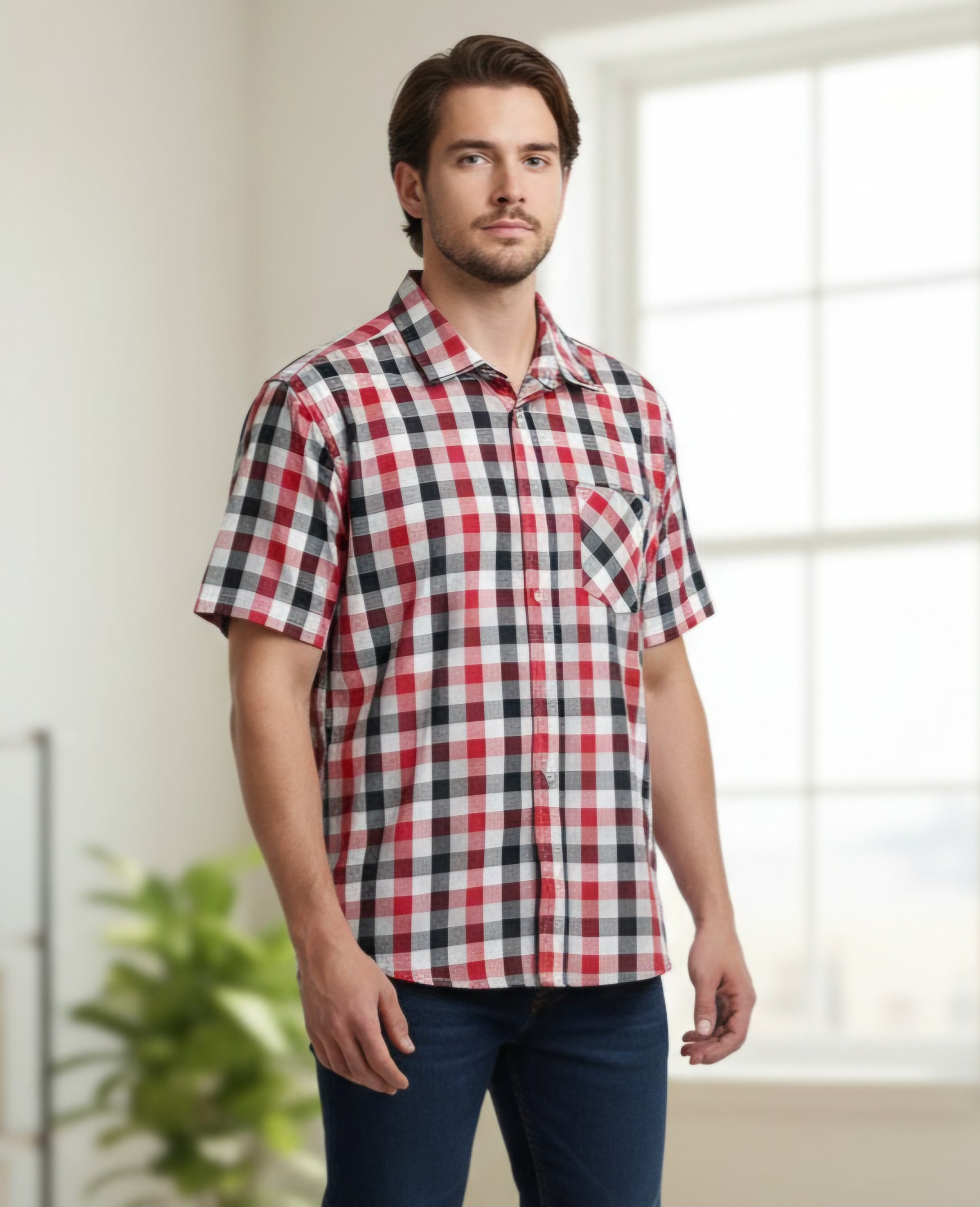 NEW MEN'S SHORT SLEEVE SHIRT (LARGE - 2 QTY) - photo 4
