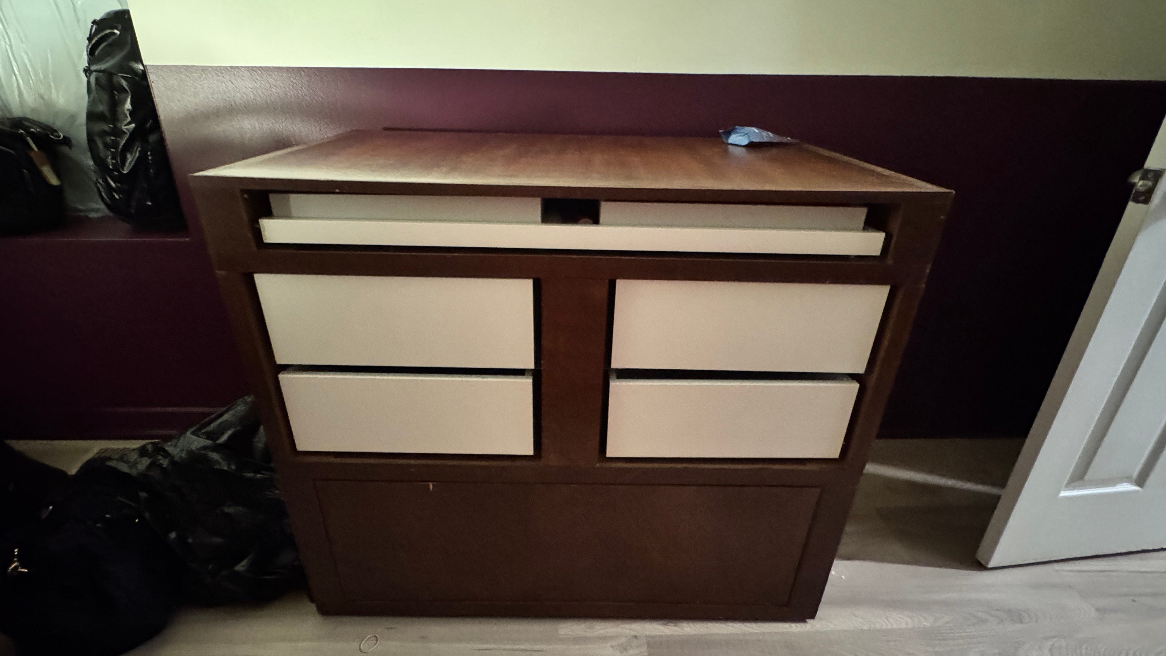 Solid wood storage cabinet