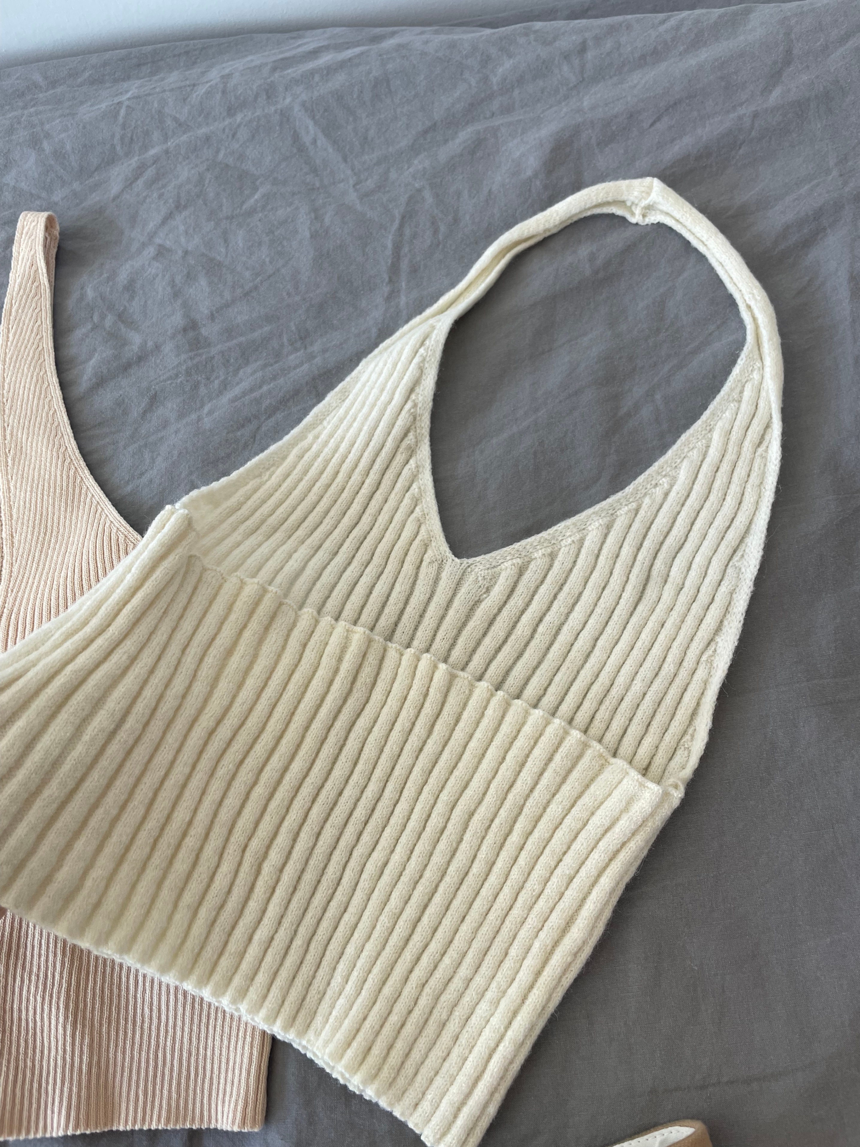 Ribbed Tank Tops & Pleated Skirt Set - photo 4