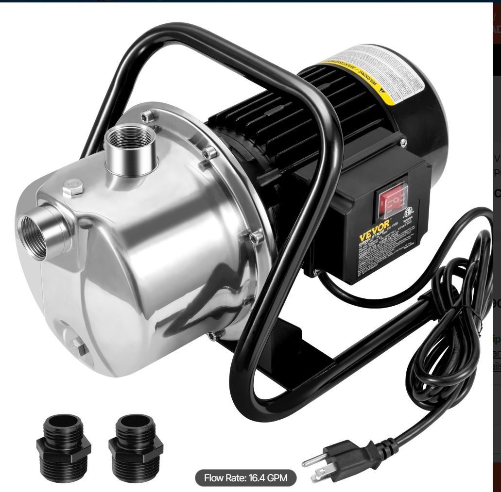 1 HP Sprinkler Pump