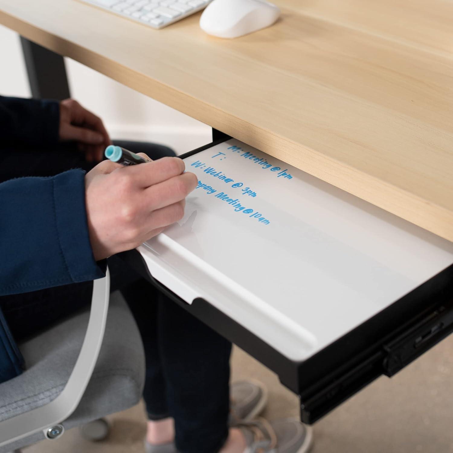 New VIVO Under Desk Sliding 28cm Pull-Out Whiteboard Drawer