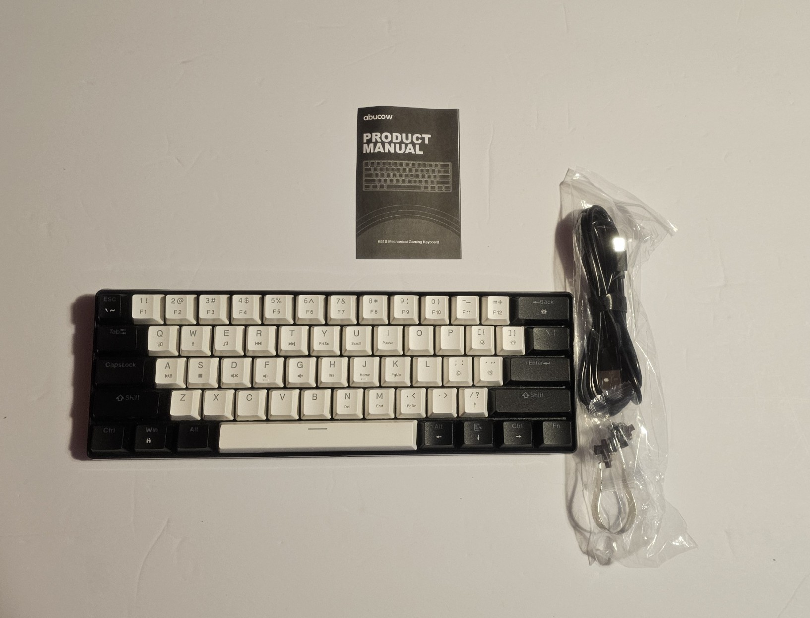NEW Abucow K61 60% Wired Mechanical Backlit Gaming Keyboard - photo 4