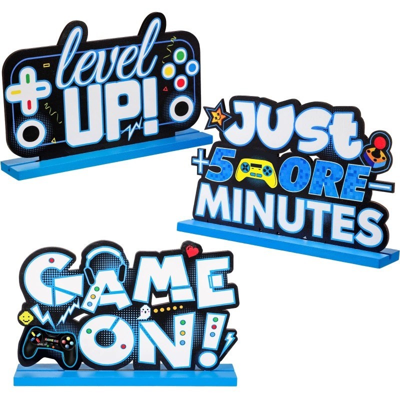 3 Pcs Video Games Party Decorations / Gaming desk decorations - photo 4
