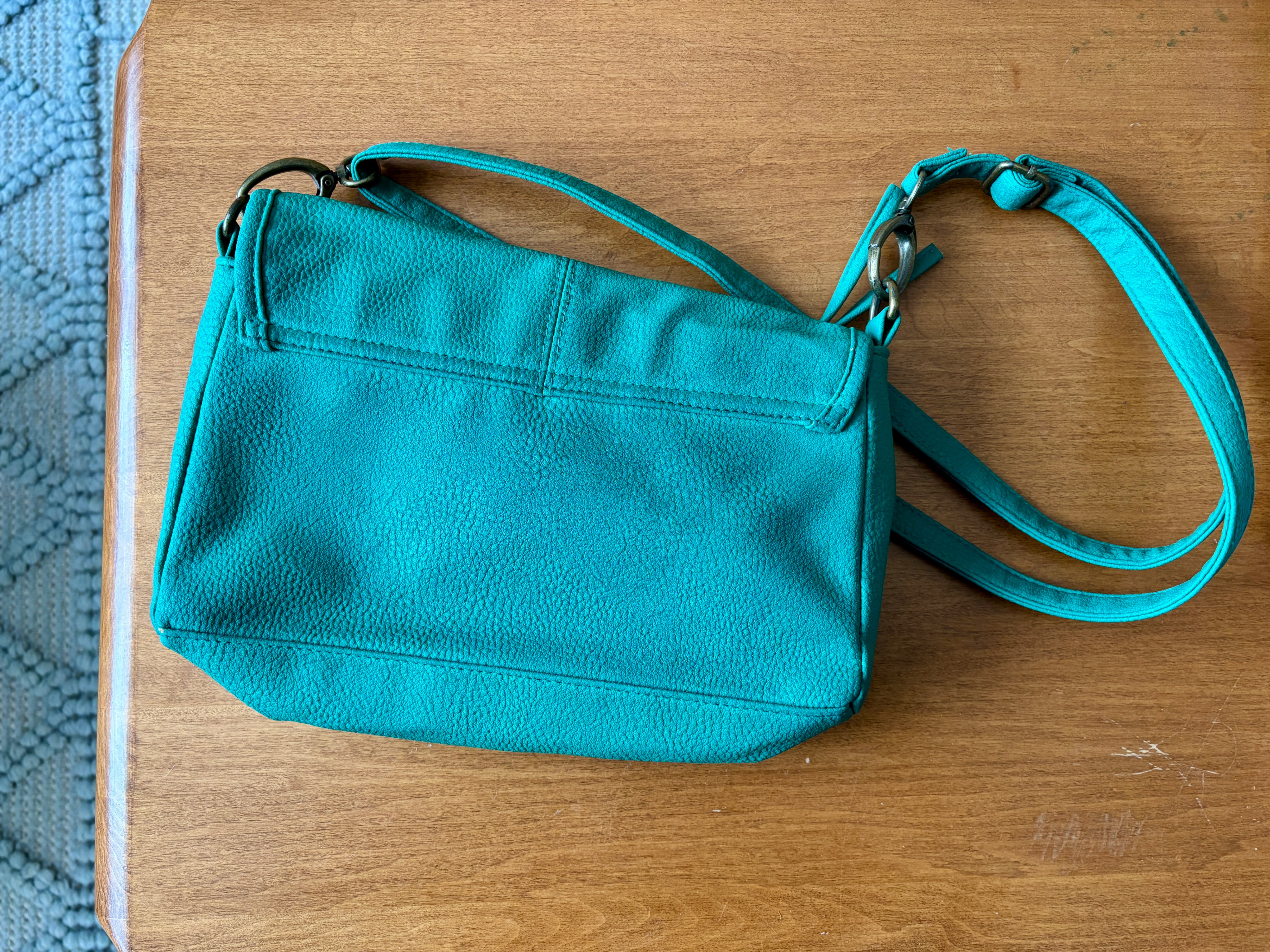 Retro early 2000's green 'leather' purse by Hurley )( - photo 3