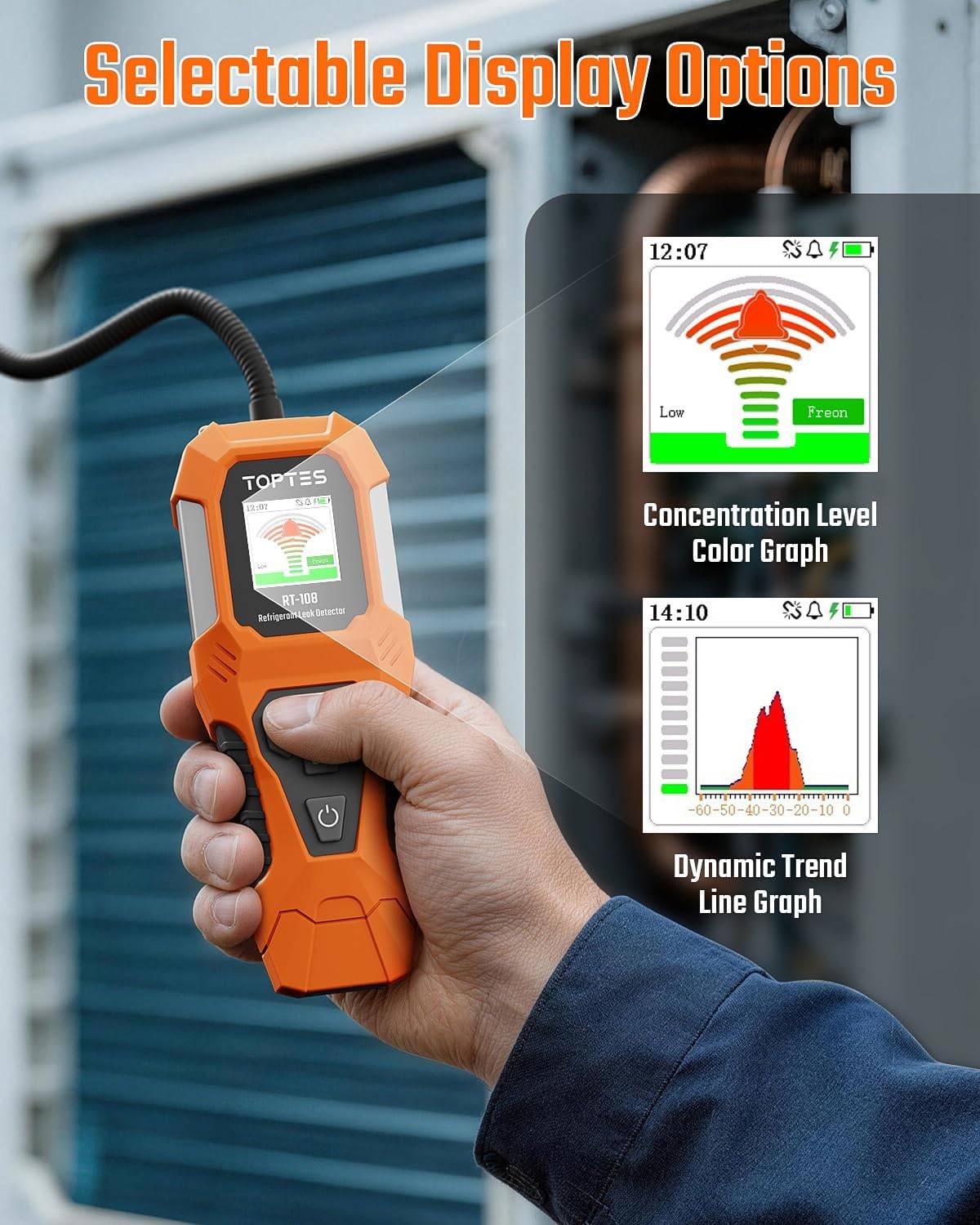 TOPTES RT-108 REFRIGERANT LEAK DETECTOR - photo 4