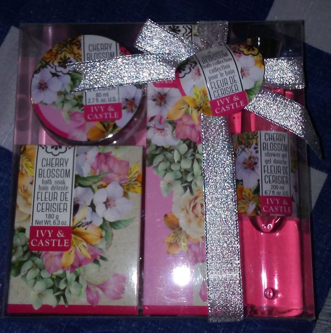 Ivy & Castle Cherry Blossom Bath Set (New)