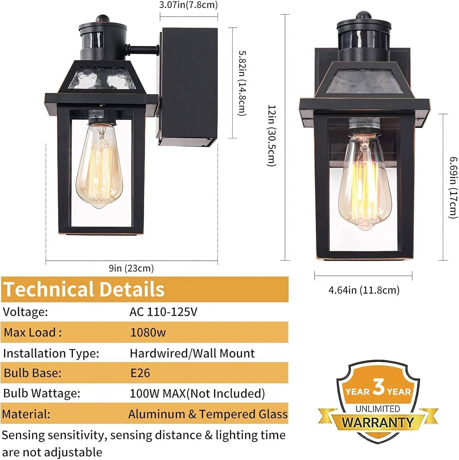 Porch Lights with GFCI Outlet - photo 5