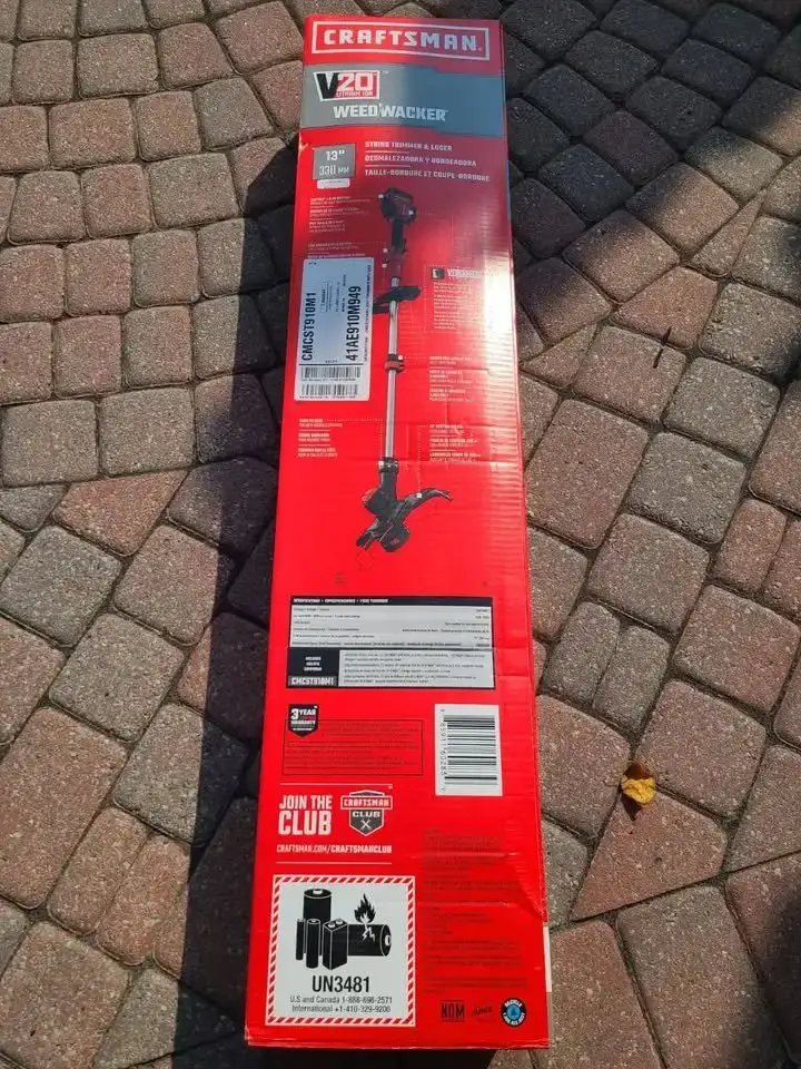 🔥NEW CRAFTSMAN 20V Brushless Cordless String Trimmer with 4AH - photo 3