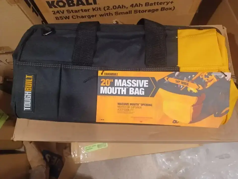 🔥🔥randNew ToughBuilt Black 20-in Massive Mouth Bag $75