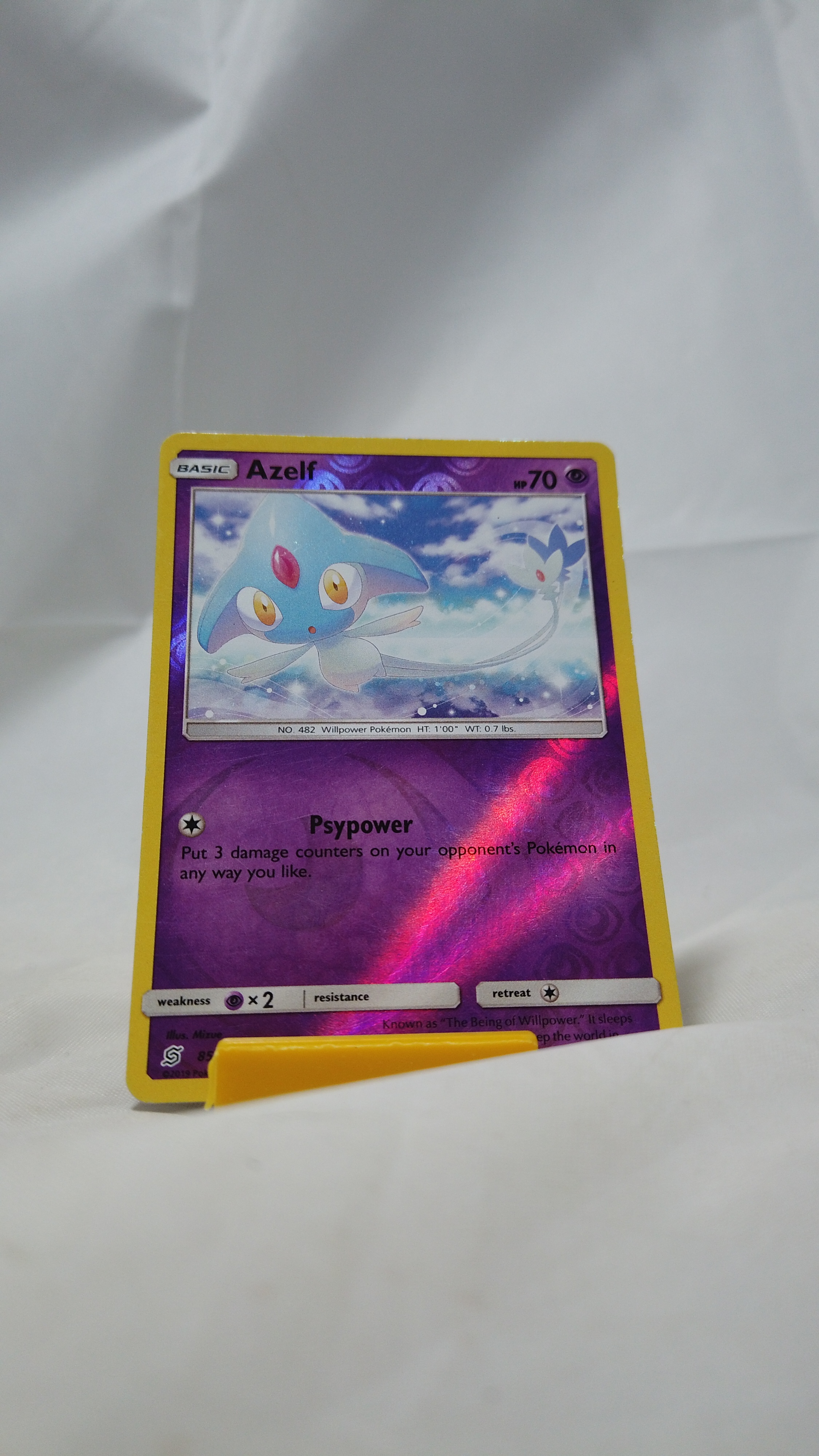 Pokemon Azelf 85/236 Unified Minds Card Uncommon Reverse Holo HP