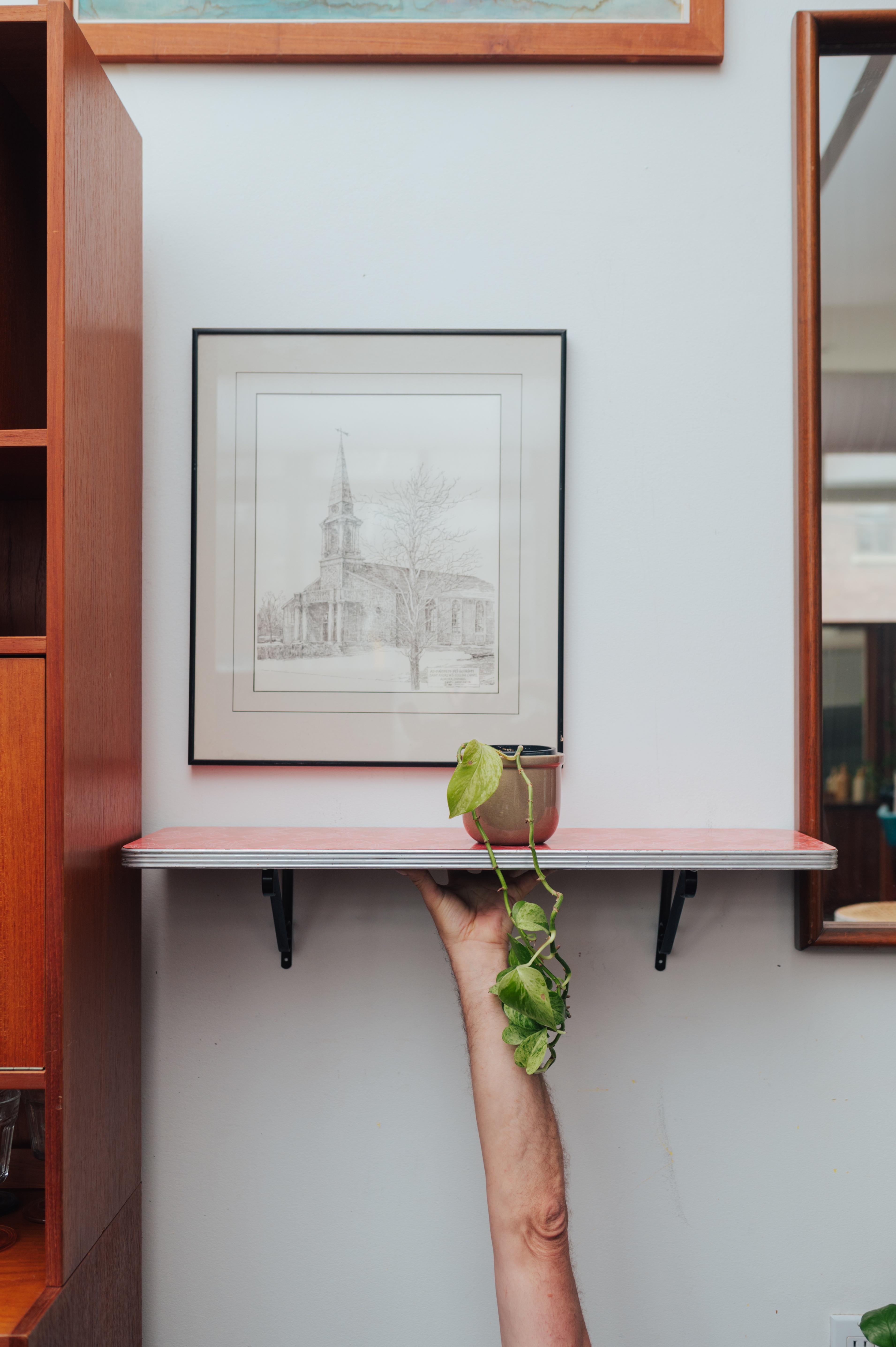 Atomic Era Vintage Wall Shelf - photo 5