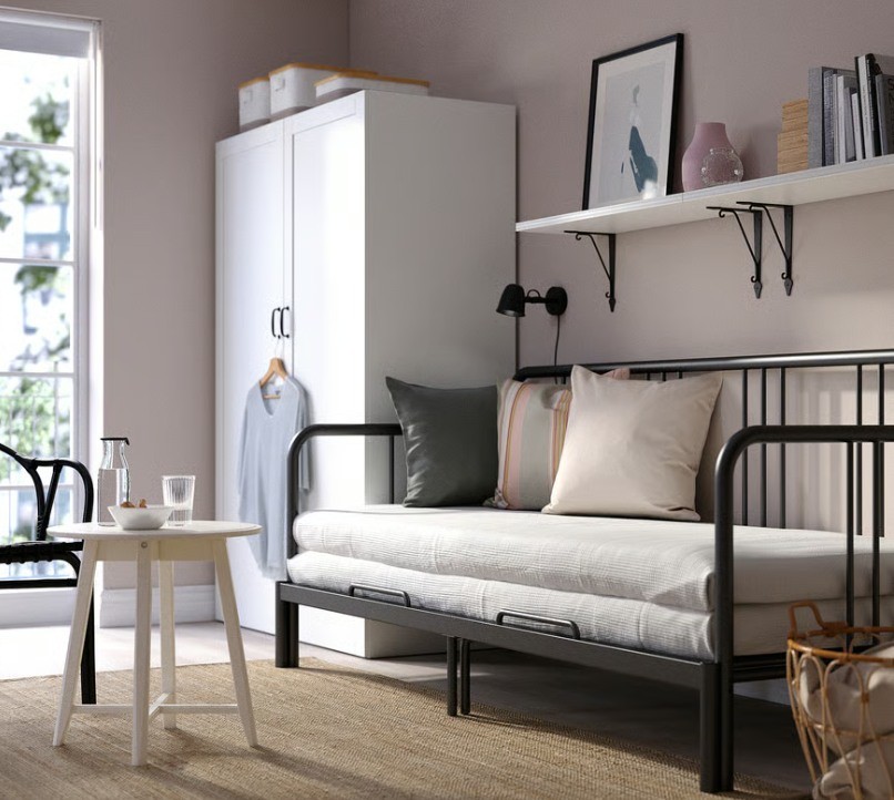 IKEA FYRESDAL - Daybed Frame, Minimalist in Black Steel - photo 3