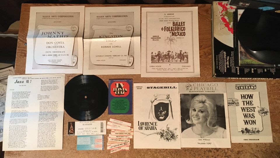 MUSIC & THEATRE LOT OF 6 PLAYBILLS LAWRENCE OF ARABIA WEST WAS