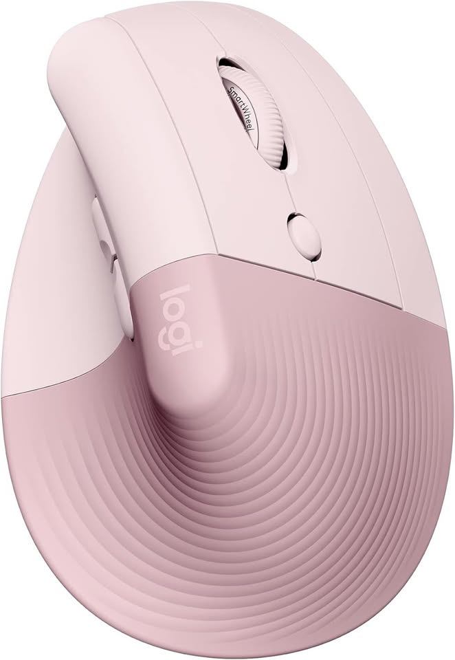 Logitech Lift Vertical Ergonomic Mouse - Rose