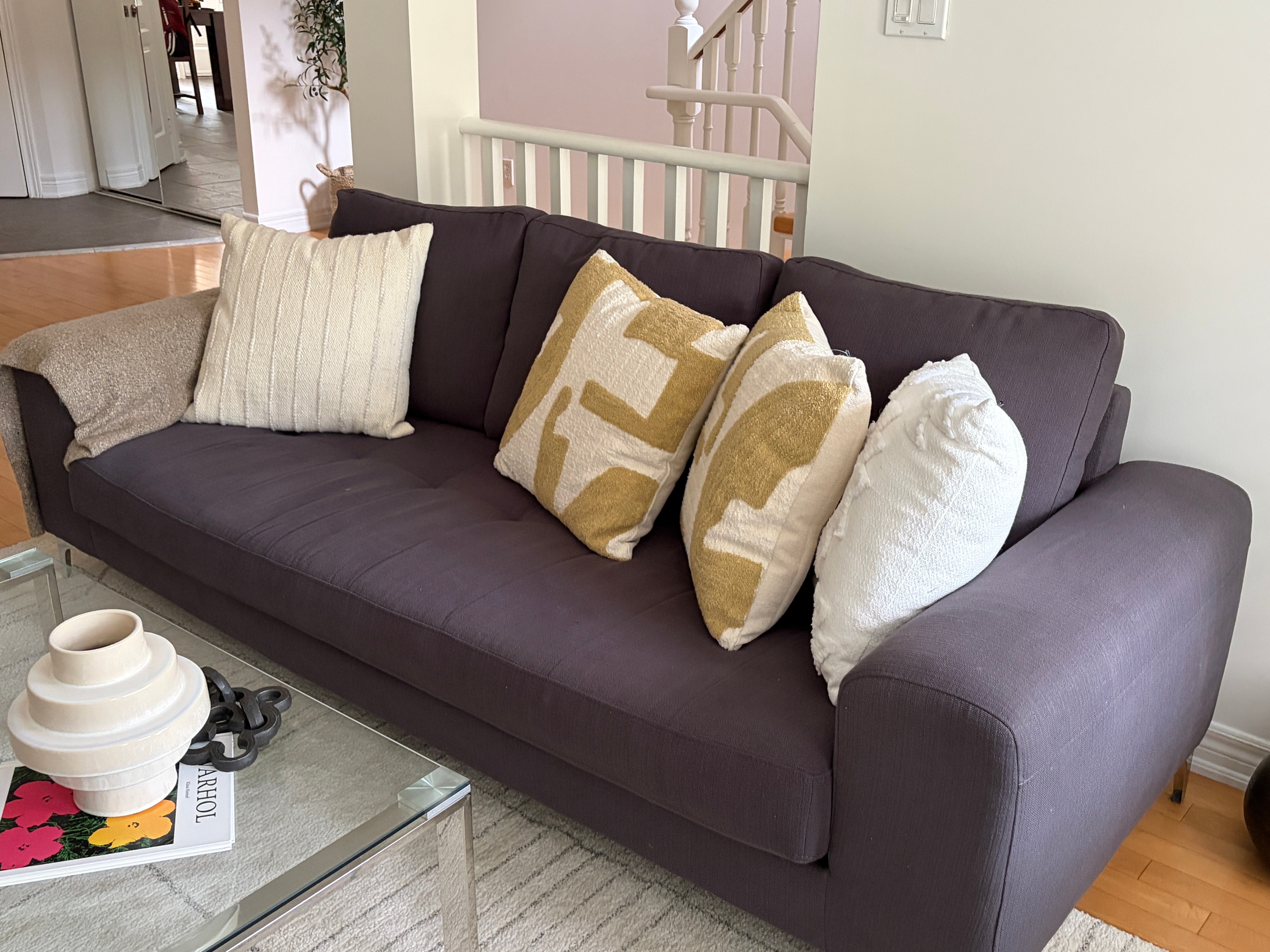 Structube Dark Grey Sofa (Pillows not included) - photo 2