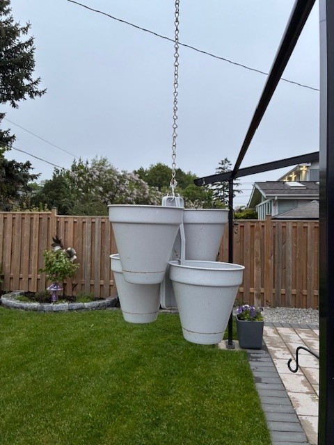 Set of 2 Staggered Hanging Pots