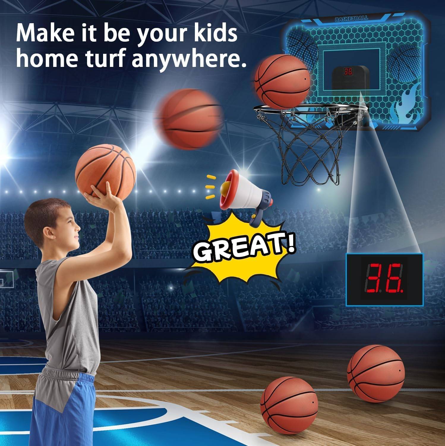 Indoor Basketball Hoop for Kids | Brand New | on Sale - photo 2
