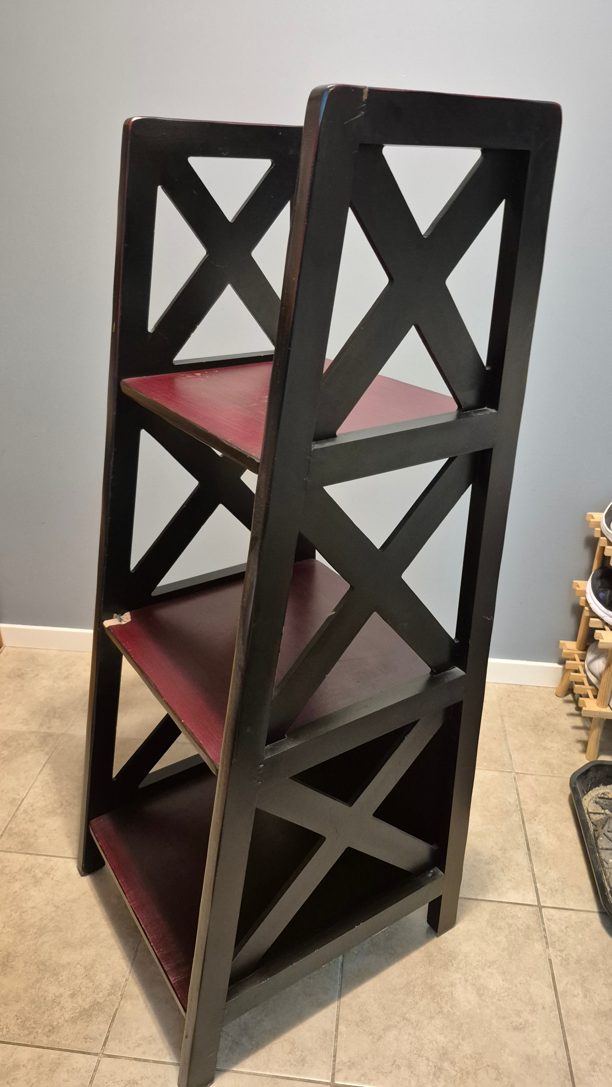 Dark Wood 3-Shelf Bookcase - photo 4