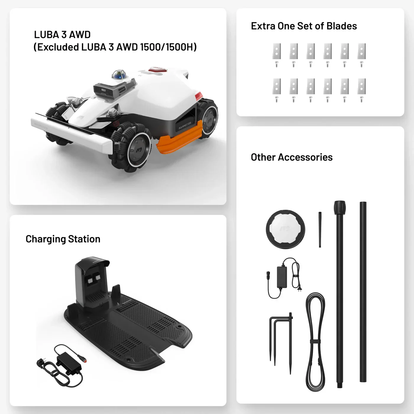 MAMMOTION LUBA 3 AWD 5000H Robot Lawn Mower – 1.25 Acre, New - photo 5