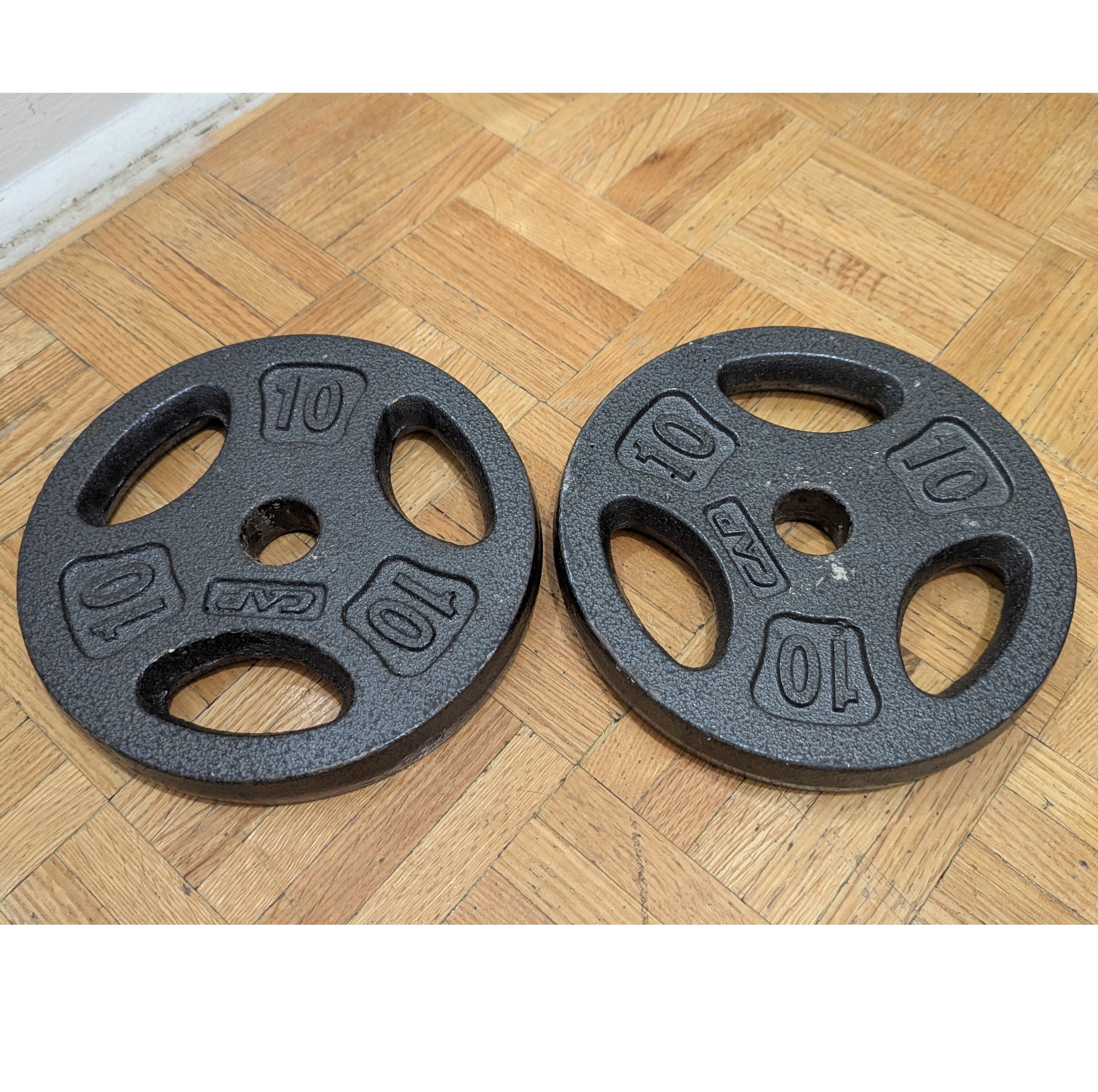 CAP Barbell Standard Cast Iron Weight Lifting Grips Plate, 20 lb