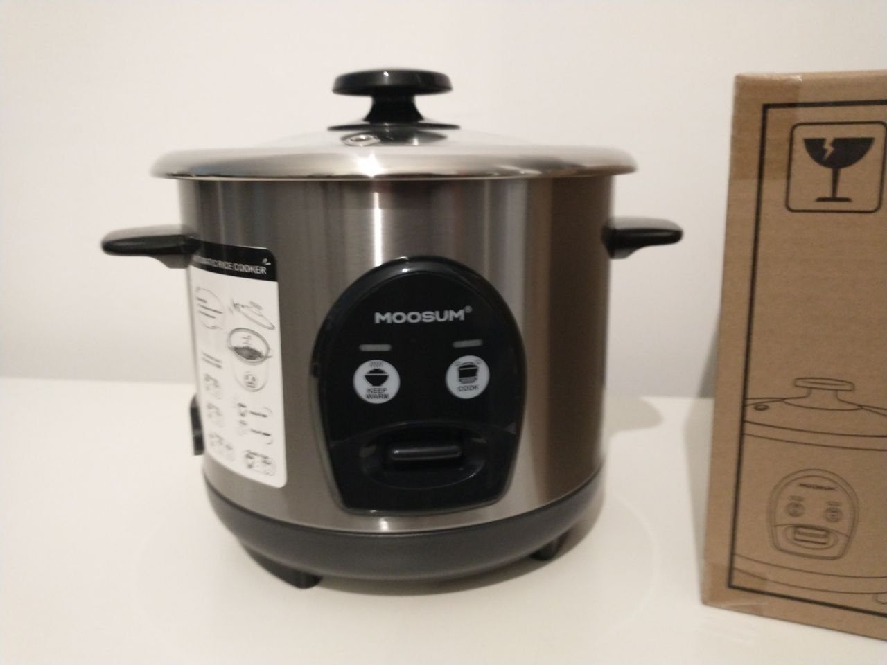 Compact Rice Cooker - Steel Bowl - Barely Used