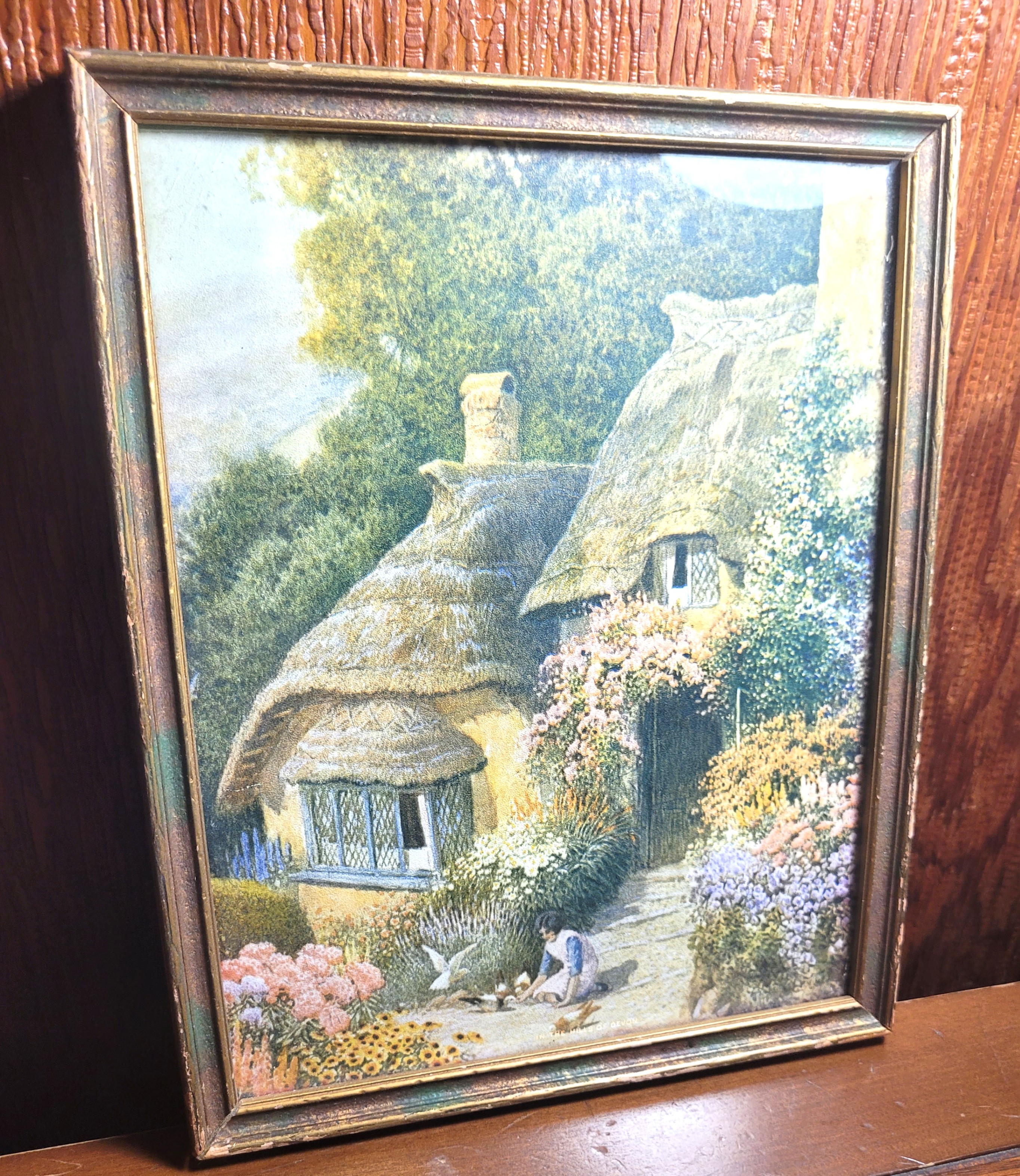 1930s Claude Strachan In The Hills of Devon Framed Print - photo 3