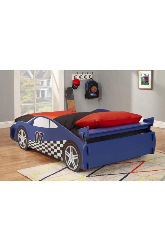 Twin Wooden Kids Racecar Bed - photo 5
