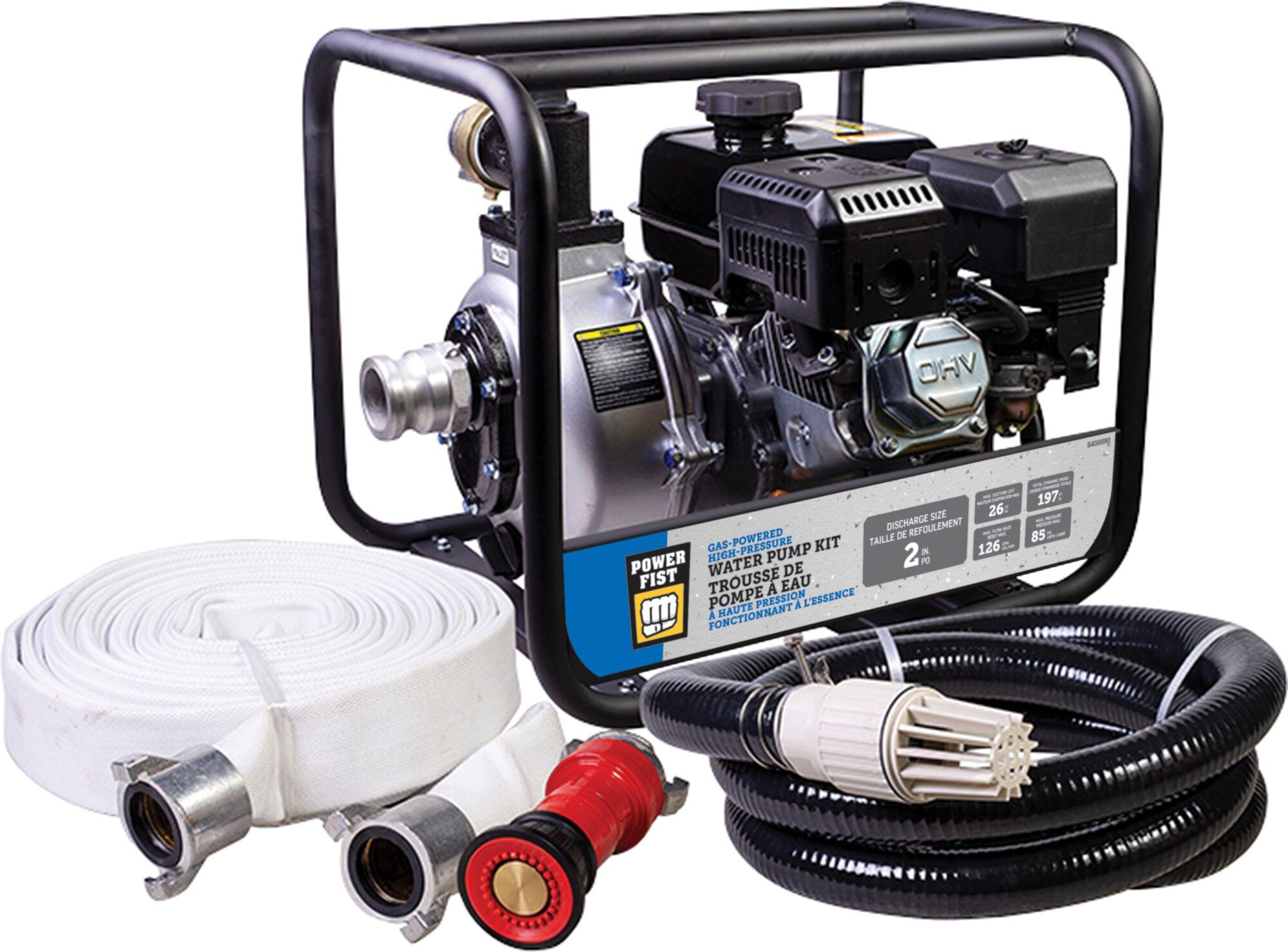 2 in. Gas High-Pressure Water Pump with Fire Kit