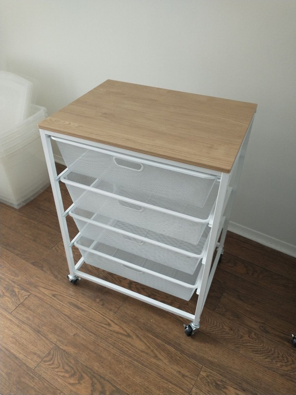 4-Drawer Storage Cart - Metal - Unused
