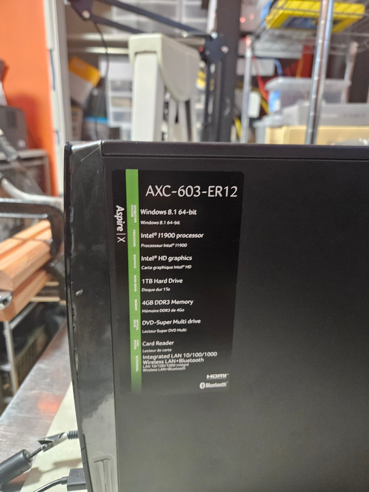 Acer Aspire AXC-603-ER12 Compact Desktop PC - photo 4