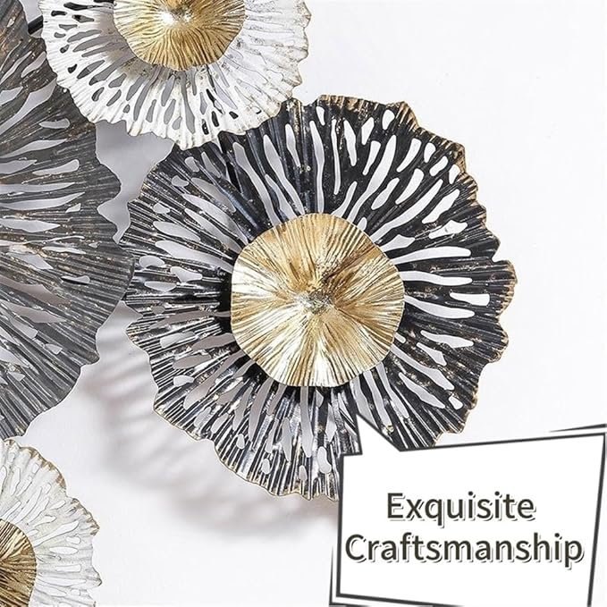 3D Stacked Flower Wall Art Decor