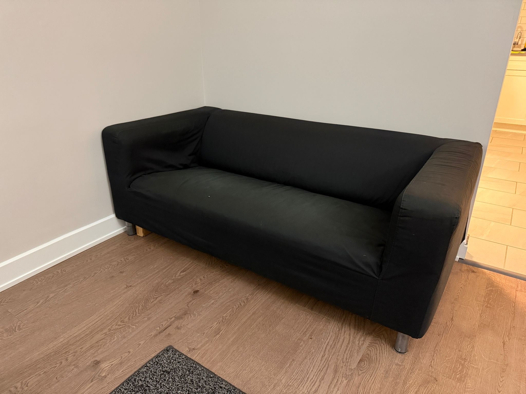 Ikea Couch/KLIPPAN sofa Loveseat, Vissle gray - photo 2