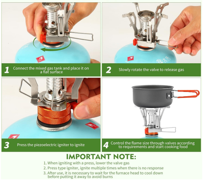 mini folding camping stove with all-season fuel - photo 4