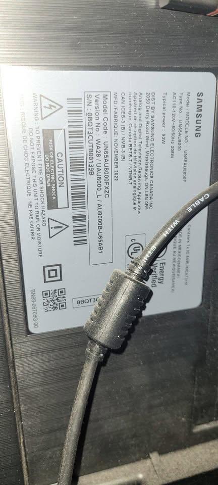Samsung 65" Crystal UHD 4K Smart TV – Like New! - photo 3