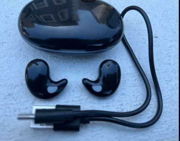 Black Wireless Earbuds with Charging Case