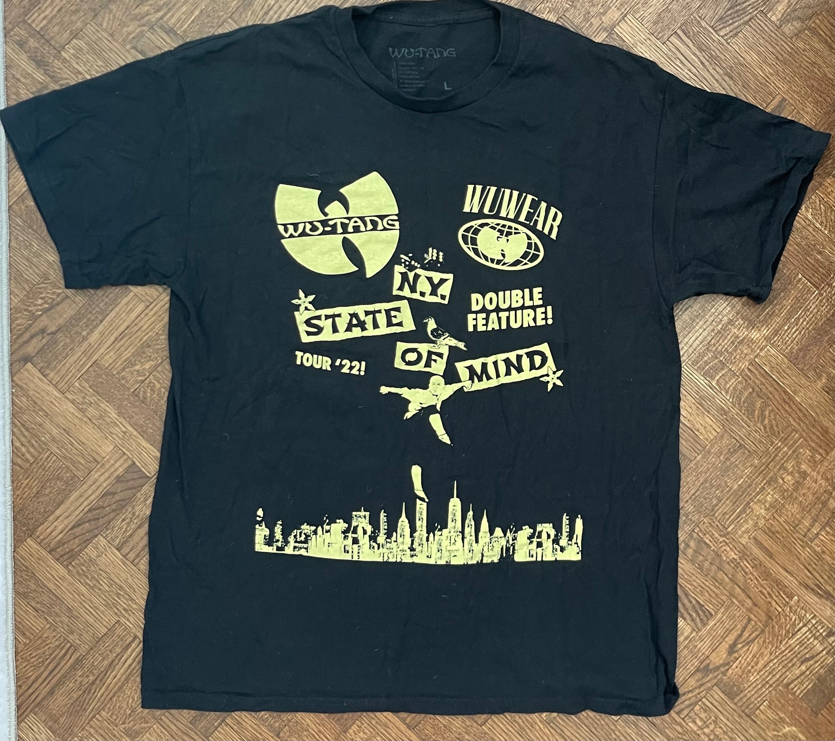 Wu-Tang Clan & Nas '22 Tour Shirt - Concert Merch (Size L)