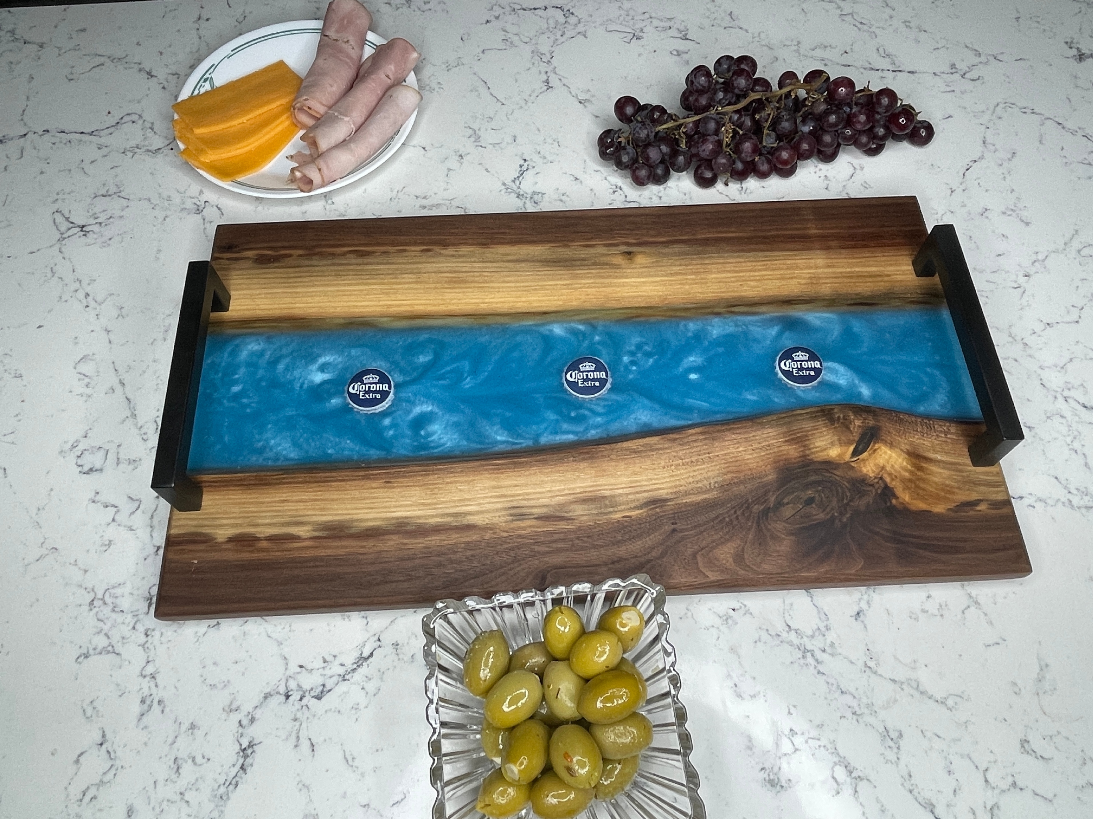 Charcuterie Board w/ Corona Beer Caps