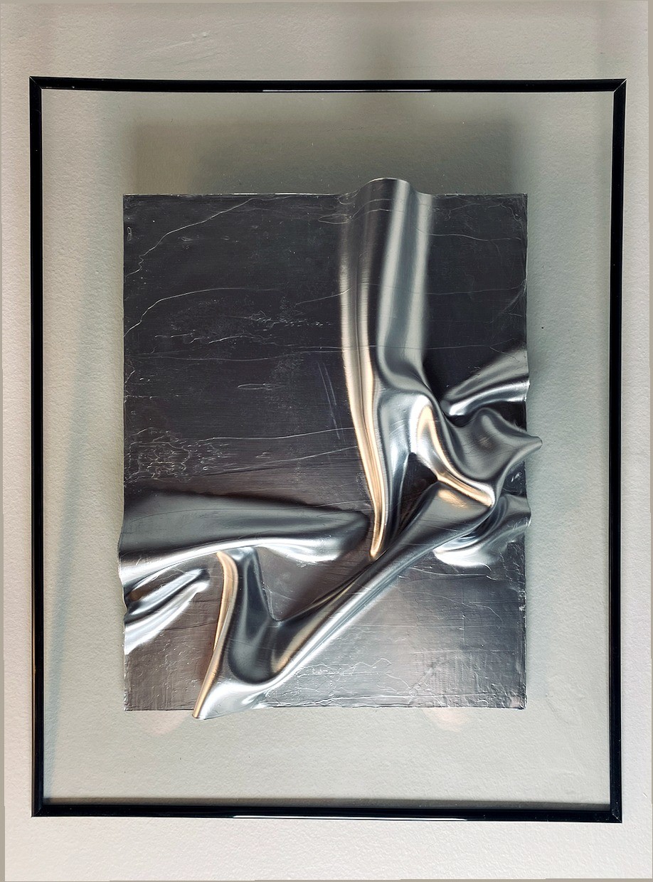 Original silver framed wall relief - photo 2