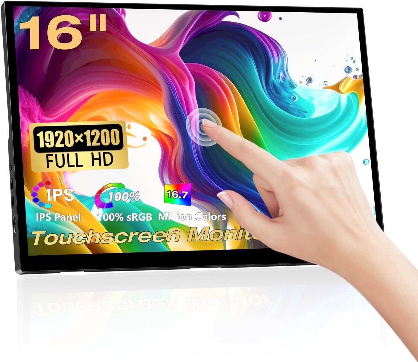 Pisichen HD-160 16" Touchscreen Portable Monitor  – New Open Box