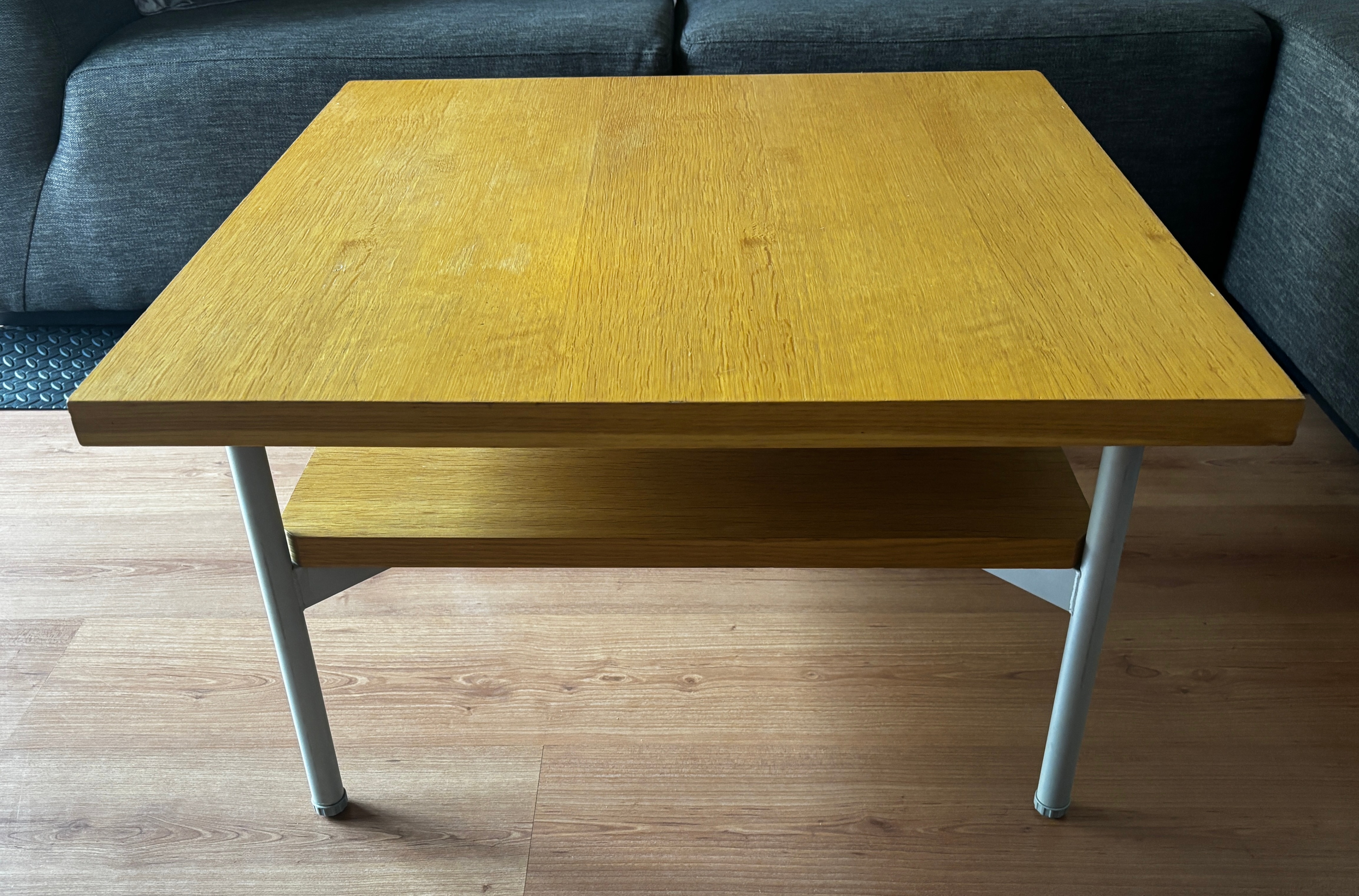 EQ3 Solid Wood & Metal Square Coffee Table - photo 3