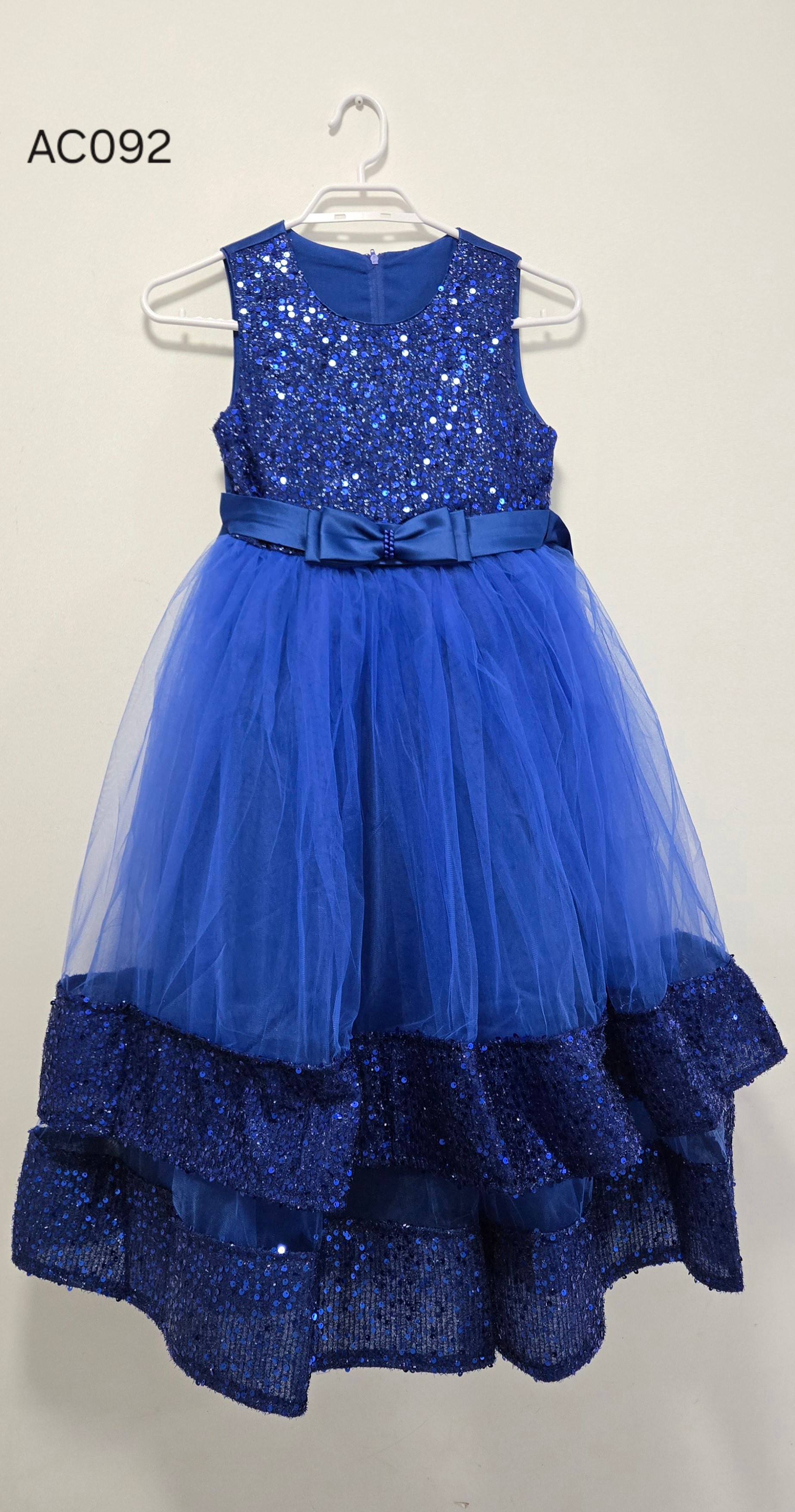 Blue Sequin Tulle Dress : AC092