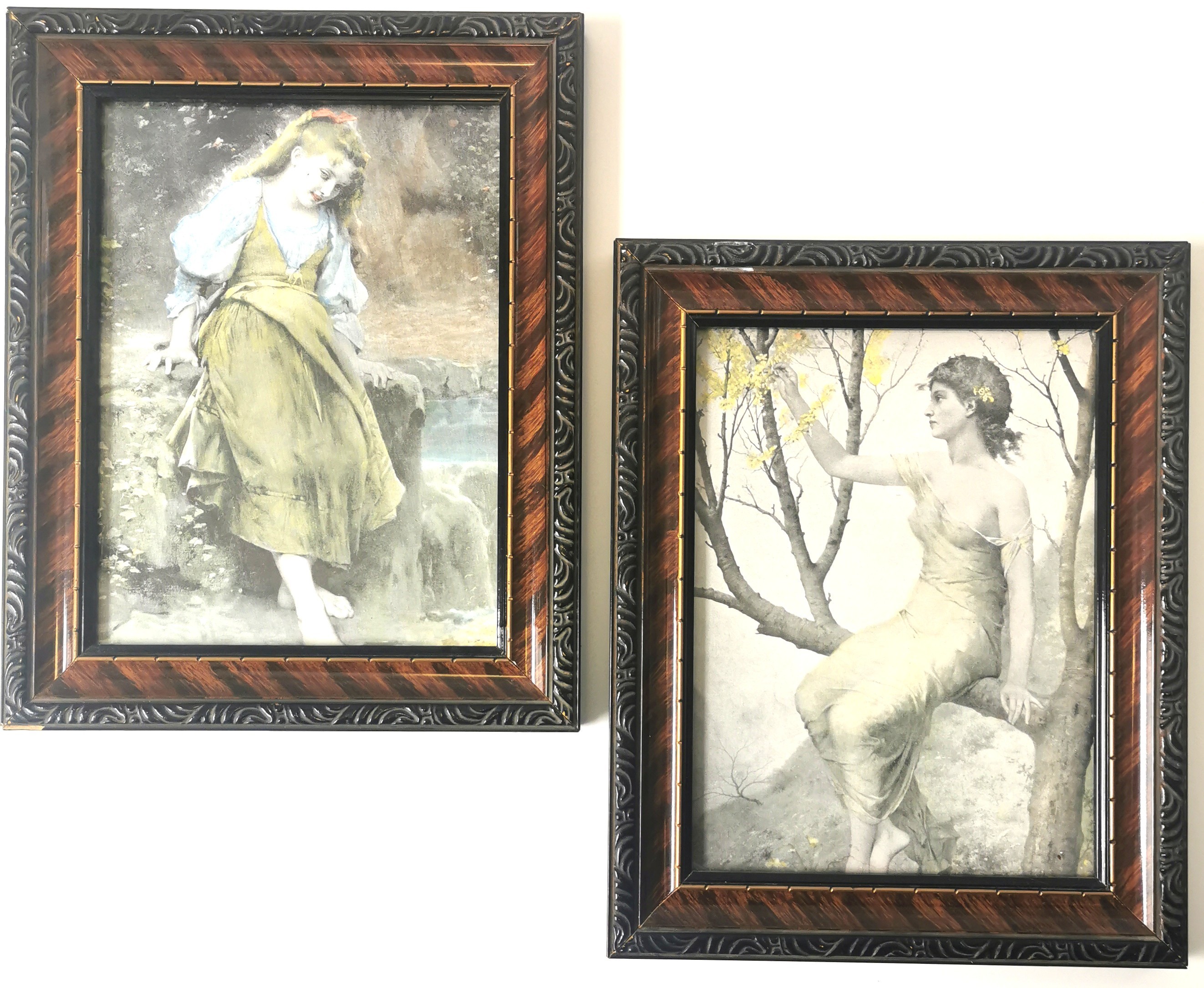 Pair of French Art Prints by Vernon & Fournier Framed Prints - photo 2